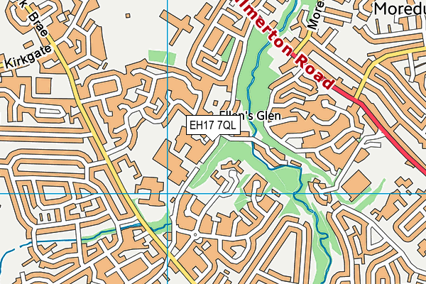 EH17 7QL map - OS VectorMap District (Ordnance Survey) EH17 7QL map - OS VectorMap District (Ordnance Survey)