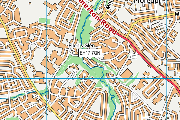 EH17 7QN map - OS VectorMap District (Ordnance Survey) EH17 7QN map - OS VectorMap District (Ordnance Survey)