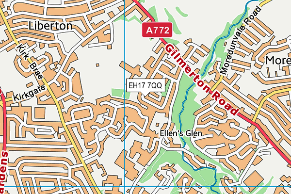 EH17 7QQ map - OS VectorMap District (Ordnance Survey) EH17 7QQ map - OS VectorMap District (Ordnance Survey)