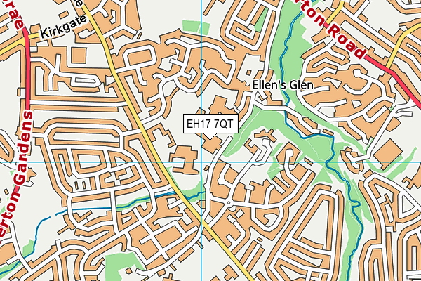 EH17 7QT map - OS VectorMap District (Ordnance Survey) EH17 7QT map - OS VectorMap District (Ordnance Survey)