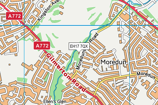 EH17 7QX map - OS VectorMap District (Ordnance Survey) EH17 7QX map - OS VectorMap District (Ordnance Survey)