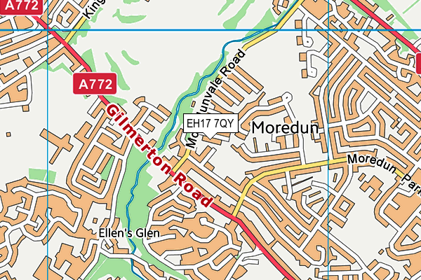 EH17 7QY map - OS VectorMap District (Ordnance Survey) EH17 7QY map - OS VectorMap District (Ordnance Survey)