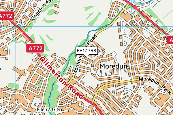 EH17 7RB map - OS VectorMap District (Ordnance Survey) EH17 7RB map - OS VectorMap District (Ordnance Survey)
