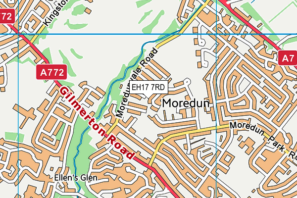EH17 7RD map - OS VectorMap District (Ordnance Survey) EH17 7RD map - OS VectorMap District (Ordnance Survey)