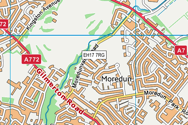EH17 7RG map - OS VectorMap District (Ordnance Survey) EH17 7RG map - OS VectorMap District (Ordnance Survey)