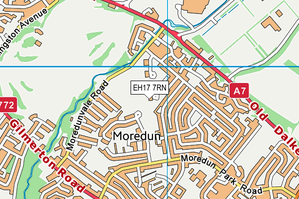EH17 7RN map - OS VectorMap District (Ordnance Survey) EH17 7RN map - OS VectorMap District (Ordnance Survey)