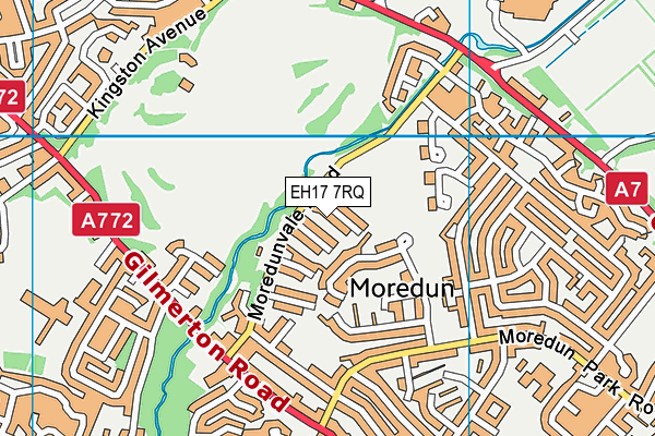 EH17 7RQ map - OS VectorMap District (Ordnance Survey) EH17 7RQ map - OS VectorMap District (Ordnance Survey)