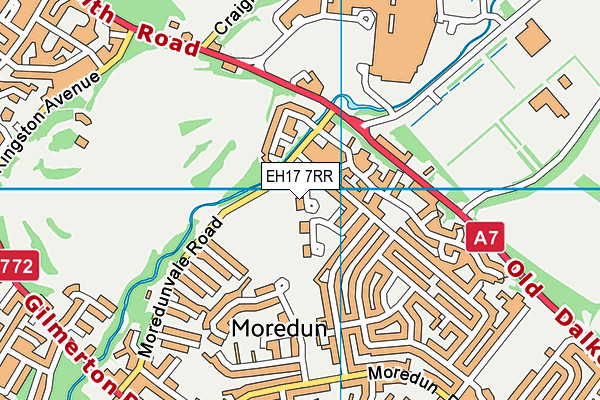 EH17 7RR map - OS VectorMap District (Ordnance Survey) EH17 7RR map - OS VectorMap District (Ordnance Survey)