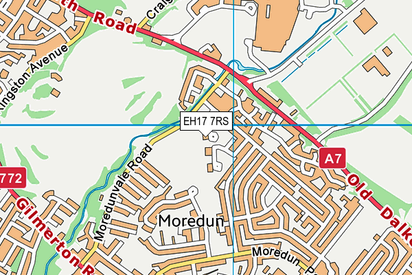EH17 7RS map - OS VectorMap District (Ordnance Survey) EH17 7RS map - OS VectorMap District (Ordnance Survey)