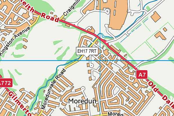 EH17 7RT map - OS VectorMap District (Ordnance Survey) EH17 7RT map - OS VectorMap District (Ordnance Survey)