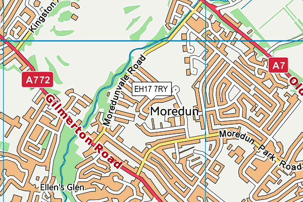 EH17 7RY map - OS VectorMap District (Ordnance Survey) EH17 7RY map - OS VectorMap District (Ordnance Survey)