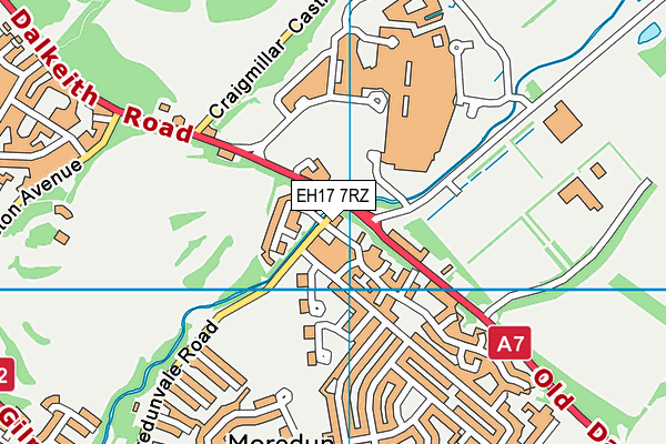 EH17 7RZ map - OS VectorMap District (Ordnance Survey) EH17 7RZ map - OS VectorMap District (Ordnance Survey)
