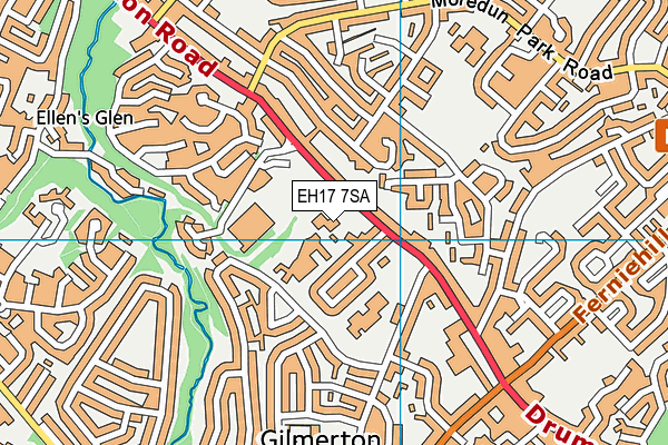EH17 7SA map - OS VectorMap District (Ordnance Survey) EH17 7SA map - OS VectorMap District (Ordnance Survey)