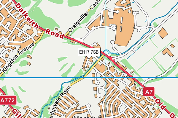 EH17 7SB map - OS VectorMap District (Ordnance Survey) EH17 7SB map - OS VectorMap District (Ordnance Survey)