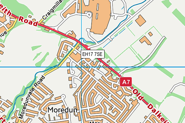 EH17 7SE map - OS VectorMap District (Ordnance Survey) EH17 7SE map - OS VectorMap District (Ordnance Survey)