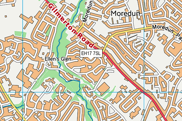 EH17 7SL map - OS VectorMap District (Ordnance Survey) EH17 7SL map - OS VectorMap District (Ordnance Survey)