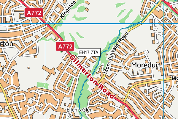 EH17 7TA map - OS VectorMap District (Ordnance Survey) EH17 7TA map - OS VectorMap District (Ordnance Survey)