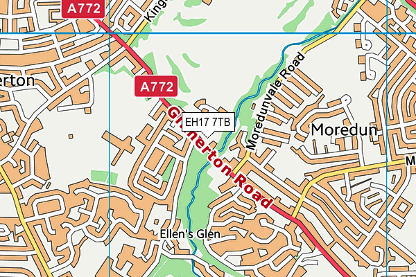 EH17 7TB map - OS VectorMap District (Ordnance Survey) EH17 7TB map - OS VectorMap District (Ordnance Survey)