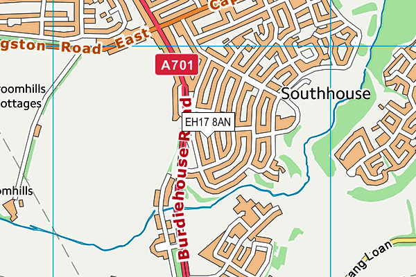 EH17 8AN map - OS VectorMap District (Ordnance Survey) EH17 8AN map - OS VectorMap District (Ordnance Survey)
