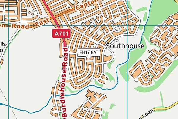 EH17 8AT map - OS VectorMap District (Ordnance Survey) EH17 8AT map - OS VectorMap District (Ordnance Survey)