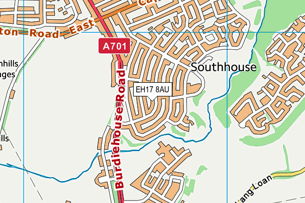 EH17 8AU map - OS VectorMap District (Ordnance Survey) EH17 8AU map - OS VectorMap District (Ordnance Survey)