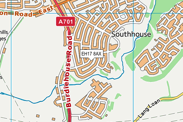 EH17 8AX map - OS VectorMap District (Ordnance Survey) EH17 8AX map - OS VectorMap District (Ordnance Survey)