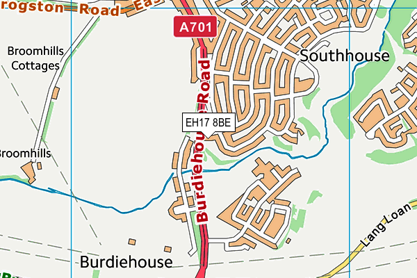EH17 8BE map - OS VectorMap District (Ordnance Survey) EH17 8BE map - OS VectorMap District (Ordnance Survey)