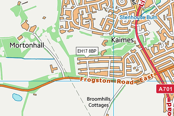 EH17 8BP map - OS VectorMap District (Ordnance Survey) EH17 8BP map - OS VectorMap District (Ordnance Survey)