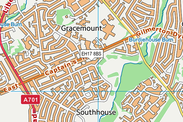 EH17 8BS map - OS VectorMap District (Ordnance Survey) EH17 8BS map - OS VectorMap District (Ordnance Survey)