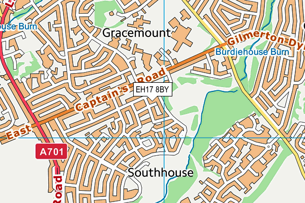 EH17 8BY map - OS VectorMap District (Ordnance Survey) EH17 8BY map - OS VectorMap District (Ordnance Survey)