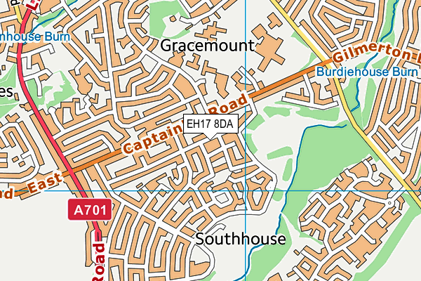 EH17 8DA map - OS VectorMap District (Ordnance Survey) EH17 8DA map - OS VectorMap District (Ordnance Survey)