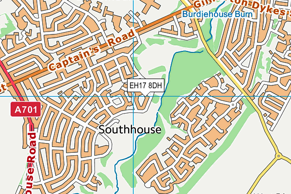 EH17 8DH map - OS VectorMap District (Ordnance Survey) EH17 8DH map - OS VectorMap District (Ordnance Survey)