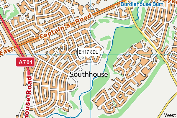 EH17 8DL map - OS VectorMap District (Ordnance Survey) EH17 8DL map - OS VectorMap District (Ordnance Survey)