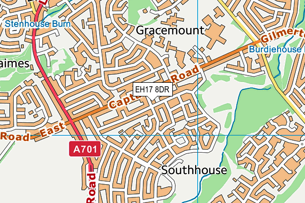 EH17 8DR map - OS VectorMap District (Ordnance Survey) EH17 8DR map - OS VectorMap District (Ordnance Survey)