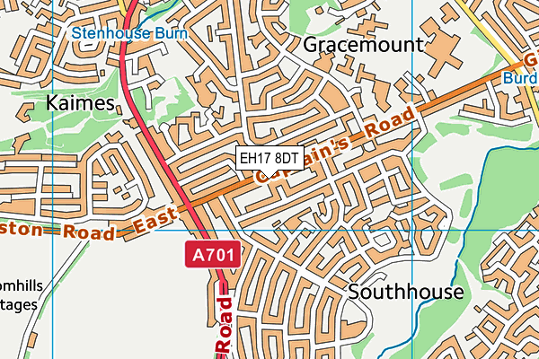 EH17 8DT map - OS VectorMap District (Ordnance Survey) EH17 8DT map - OS VectorMap District (Ordnance Survey)