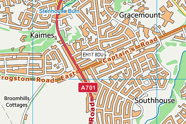 EH17 8DU map - OS VectorMap District (Ordnance Survey) EH17 8DU map - OS VectorMap District (Ordnance Survey)