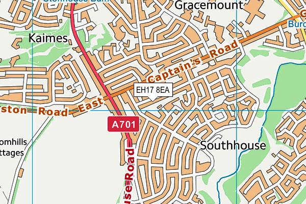 EH17 8EA map - OS VectorMap District (Ordnance Survey) EH17 8EA map - OS VectorMap District (Ordnance Survey)