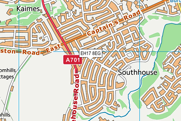 EH17 8EG map - OS VectorMap District (Ordnance Survey) EH17 8EG map - OS VectorMap District (Ordnance Survey)