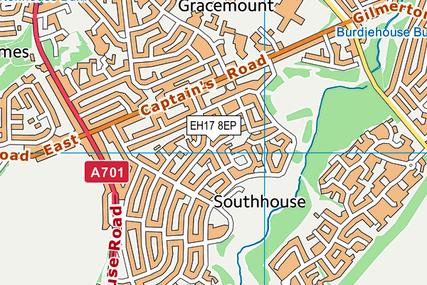 EH17 8EP map - OS VectorMap District (Ordnance Survey) EH17 8EP map - OS VectorMap District (Ordnance Survey)