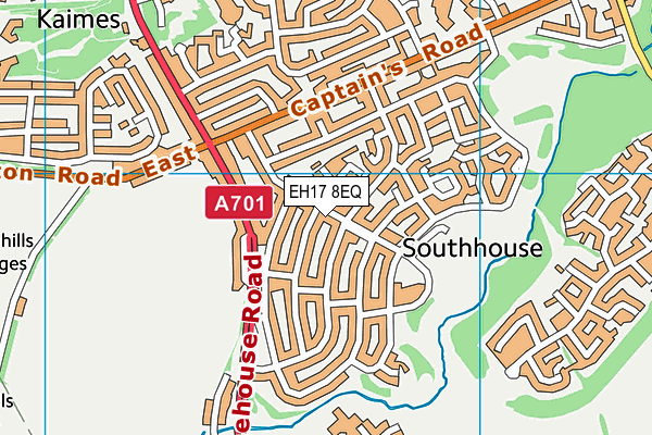 EH17 8EQ map - OS VectorMap District (Ordnance Survey) EH17 8EQ map - OS VectorMap District (Ordnance Survey)