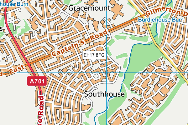 EH17 8FG map - OS VectorMap District (Ordnance Survey) EH17 8FG map - OS VectorMap District (Ordnance Survey)