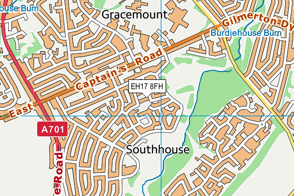 EH17 8FH map - OS VectorMap District (Ordnance Survey) EH17 8FH map - OS VectorMap District (Ordnance Survey)