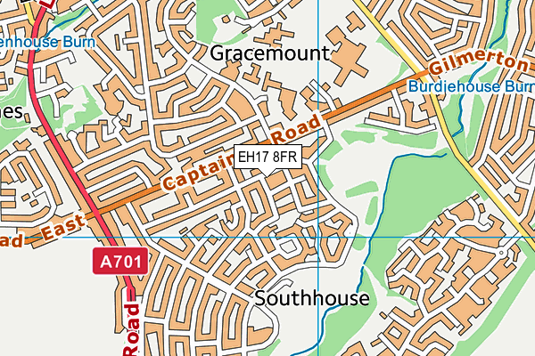 EH17 8FR map - OS VectorMap District (Ordnance Survey) EH17 8FR map - OS VectorMap District (Ordnance Survey)