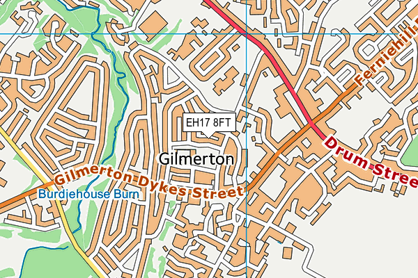 EH17 8FT map - OS VectorMap District (Ordnance Survey) EH17 8FT map - OS VectorMap District (Ordnance Survey)