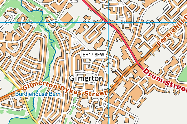 EH17 8FW map - OS VectorMap District (Ordnance Survey) EH17 8FW map - OS VectorMap District (Ordnance Survey)