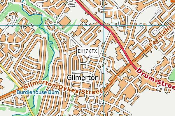 EH17 8FX map - OS VectorMap District (Ordnance Survey) EH17 8FX map - OS VectorMap District (Ordnance Survey)