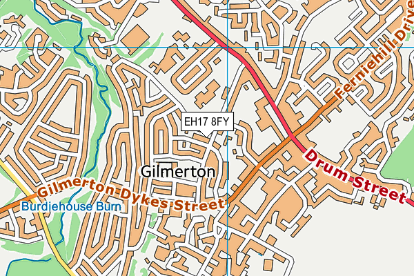 EH17 8FY map - OS VectorMap District (Ordnance Survey) EH17 8FY map - OS VectorMap District (Ordnance Survey)