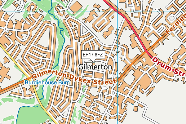 EH17 8FZ map - OS VectorMap District (Ordnance Survey) EH17 8FZ map - OS VectorMap District (Ordnance Survey)
