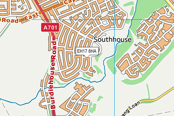 EH17 8HA map - OS VectorMap District (Ordnance Survey) EH17 8HA map - OS VectorMap District (Ordnance Survey)