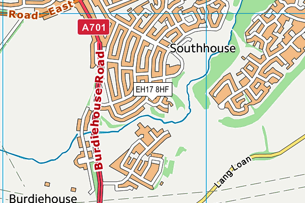 EH17 8HF map - OS VectorMap District (Ordnance Survey) EH17 8HF map - OS VectorMap District (Ordnance Survey)